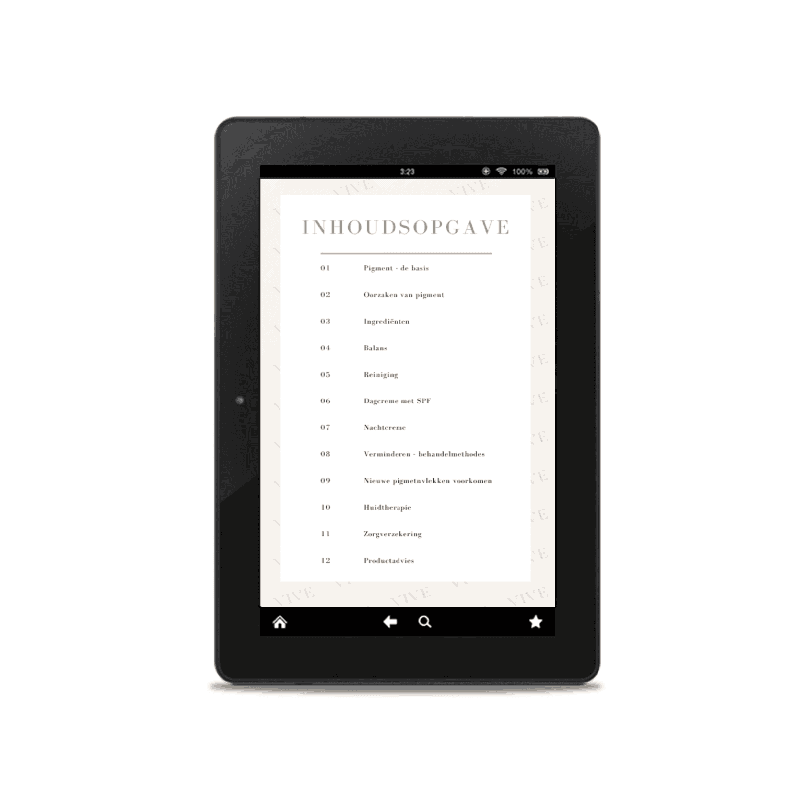 E-book pigmentvlekken verminderen